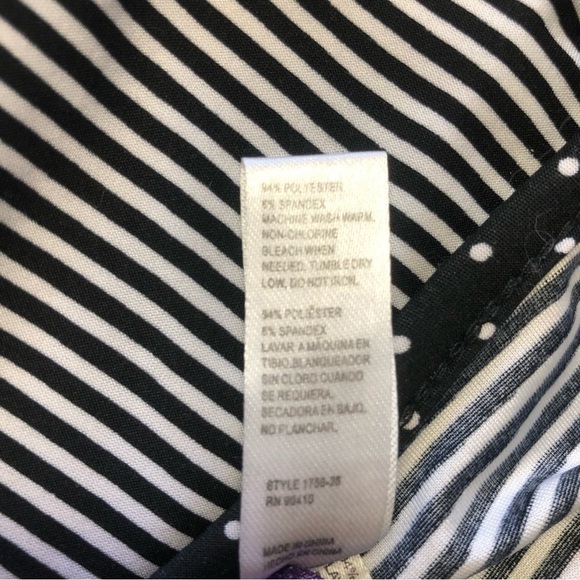 MARILYN Monroe Black & White Striped Chemise Size Small - Picture 6 of 11